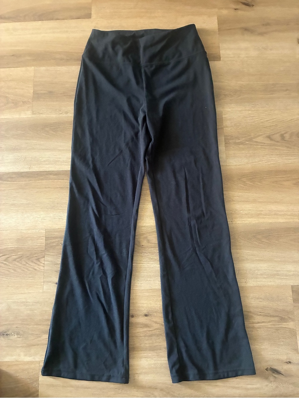 Stretchtherules Black Flare Yoga Pants Women’s Size Medium High Rise Stretch